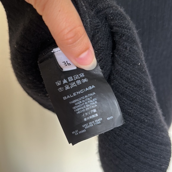 Balenciaga paint crackle wool top - Picture 7 of 9